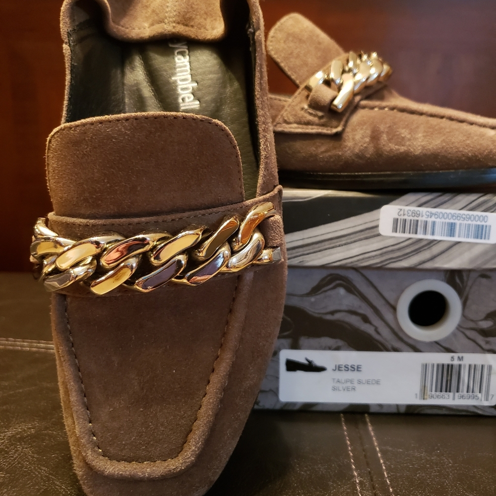 🦉Jeffrey Campbell Jesse Convertible Heel Chain Loafer Mules🦉